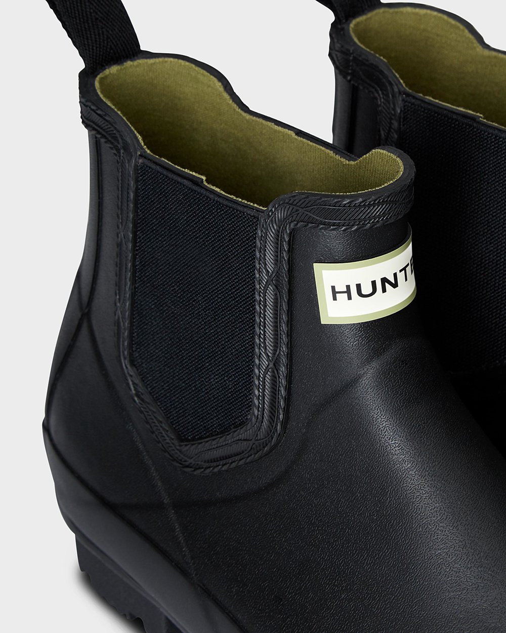 Mens Chelsea Boots - Hunter Norris Field (92OAHXDFP) - Black